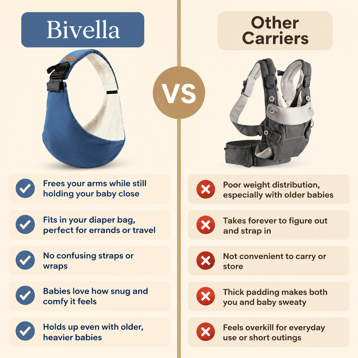 Bivella Baby Sling Carrier