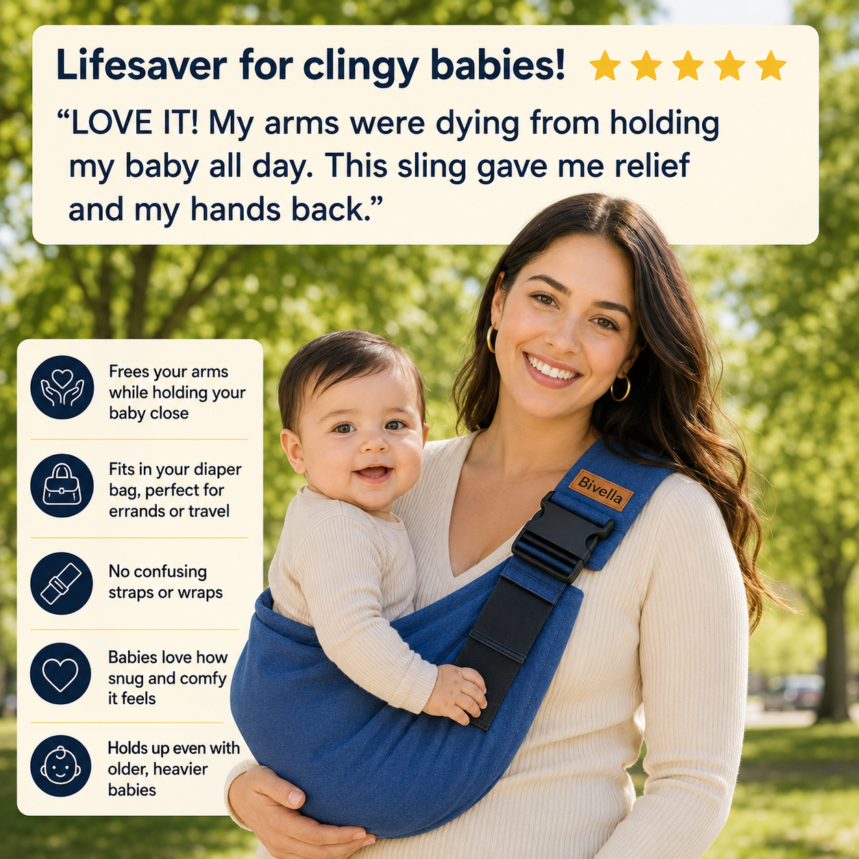 Bivella Baby Sling Carrier